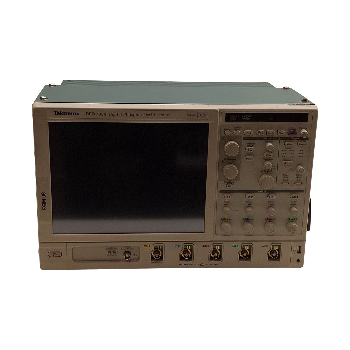 Used Tektronix DPO7054 Digital Oscilloscope 4-Ch Analog 500MHz Bandwidth, 100-240VAC