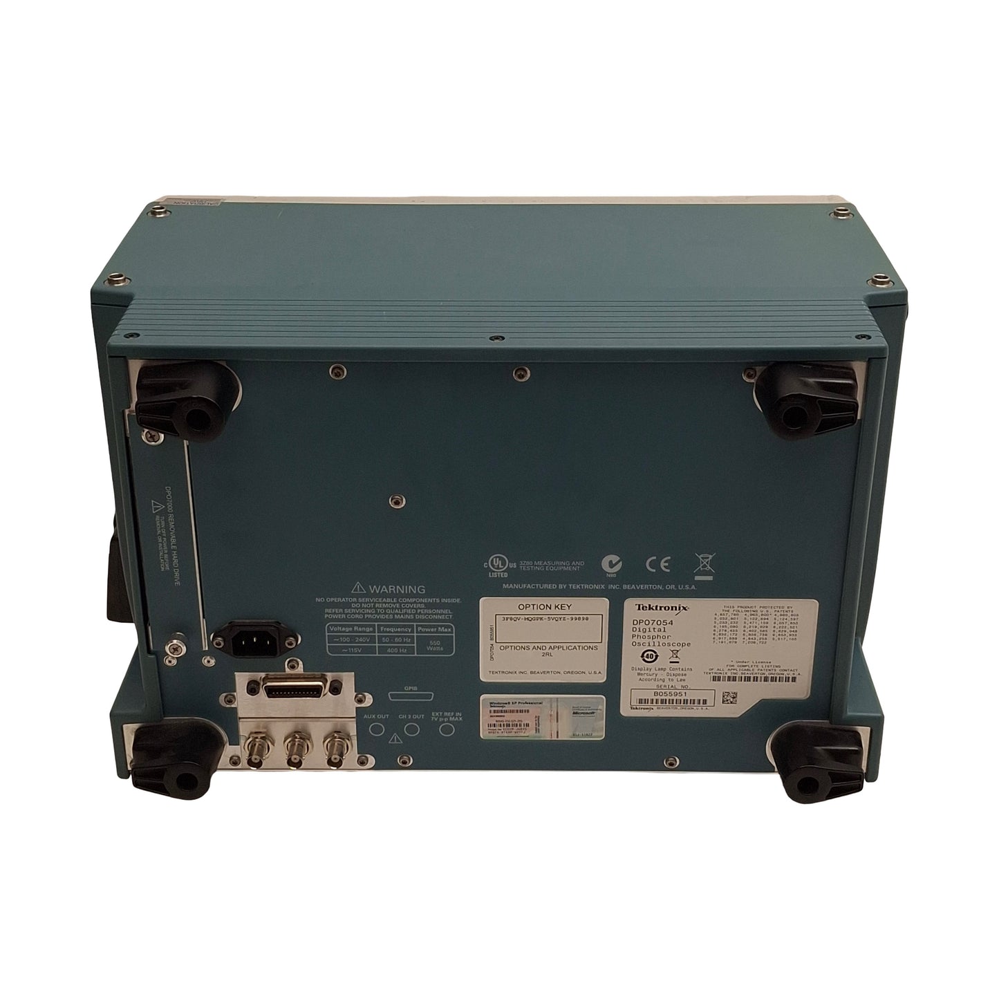 Used Tektronix DPO7054 Digital Oscilloscope 4-Ch Analog 500MHz Bandwidth, 100-240VAC