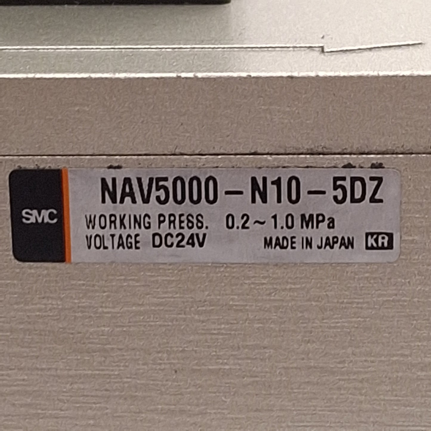 Used SMC NAV5000-N10-Z Pneumatic Soft Start Valve, 0.2-1.0MPa, 1in NPT, 24VDC Coil