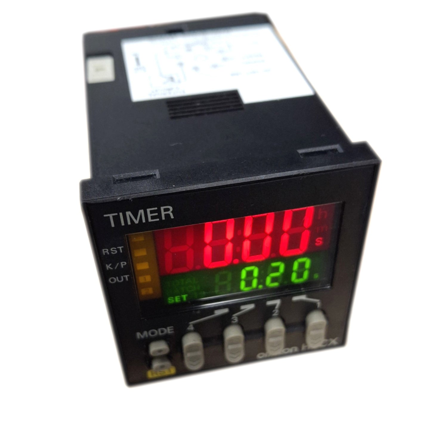 Used Omron H5CX-L8SD Timer, 0.001s-9999h, 8-Pin, NPN Out, 12-24VDC/24VAC In, 1/16 DIN