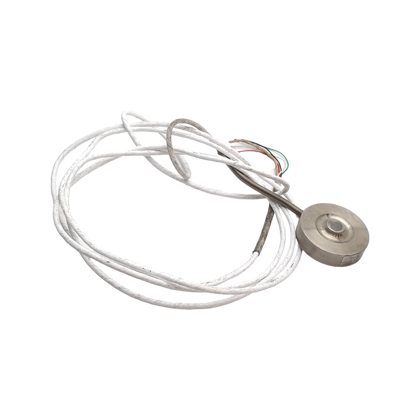 Used Interface L5M-2K Button Style Load Cell, ø7.9mm Target, mV/V Output, 2000lbf