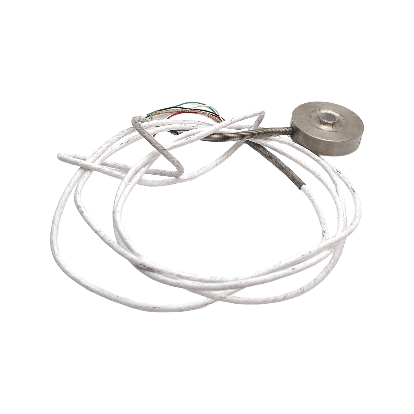 Used Interface L5M-2K Button Style Load Cell, ø7.9mm Target, mV/V Output, 2000lbf