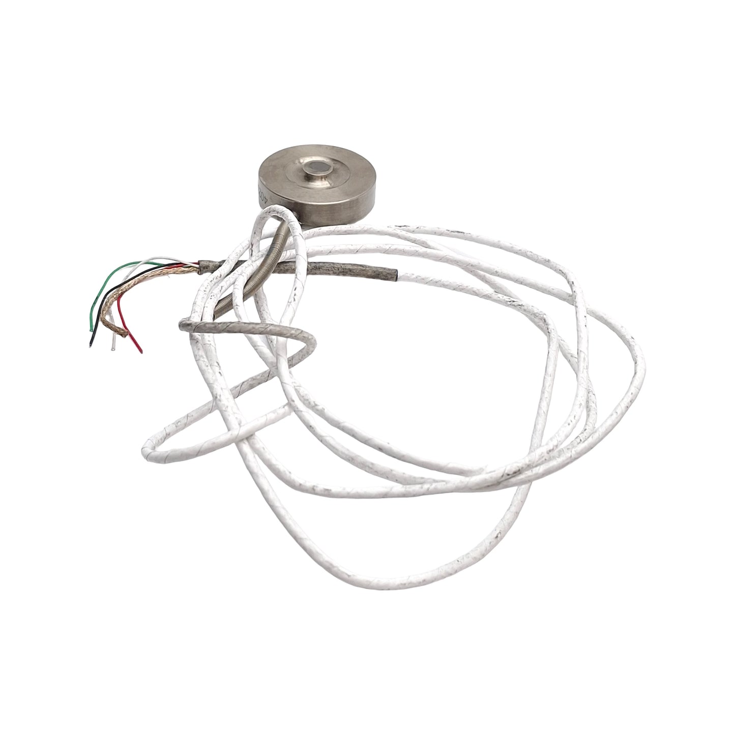 Used Interface L5M-2K Button Style Load Cell, ø7.9mm Target, mV/V Output, 2000lbf