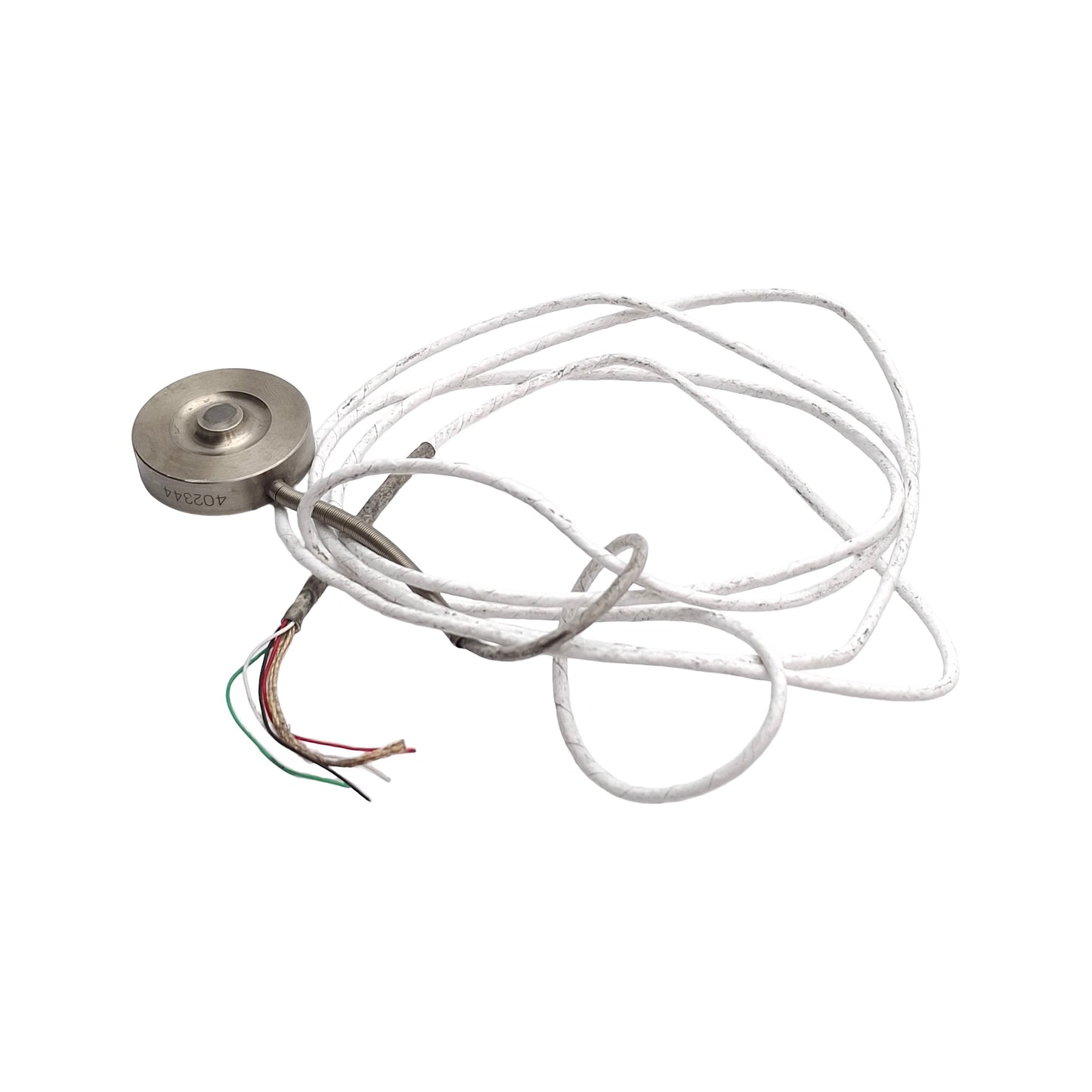 Used Interface L5M-2K Button Style Load Cell, ø7.9mm Target, mV/V Output, 2000lbf