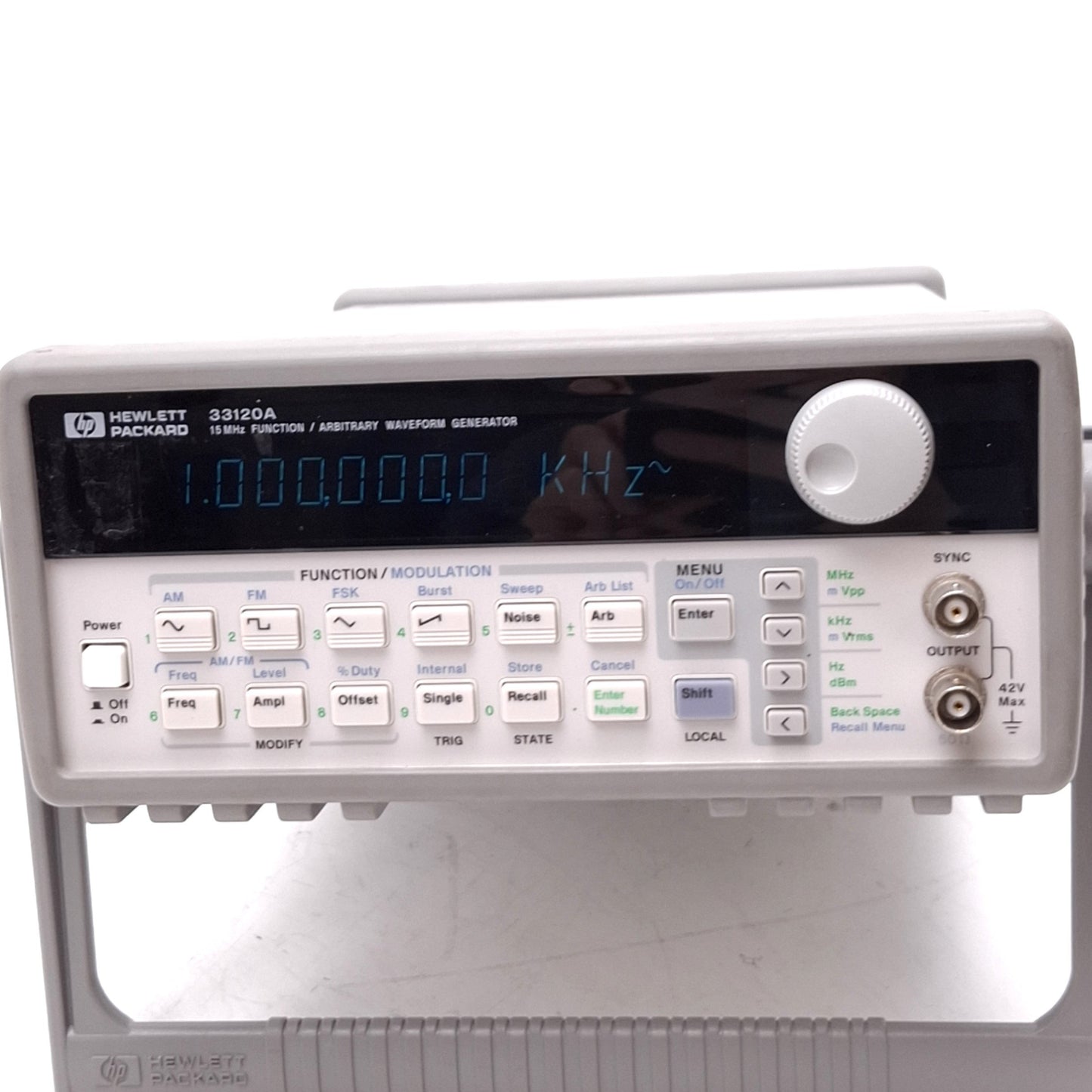 Used HP 33120A Function/Arbitrary Waveform Generator, 15MHz, 12-bit 40MSa/s, 120VAC