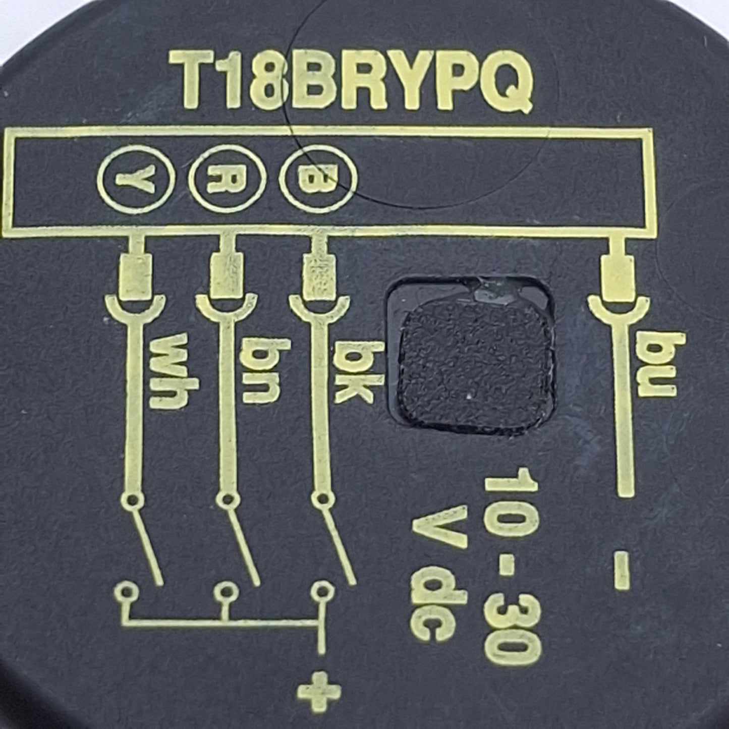 Used Banner T18BRYPQ LED Pilot Light Indicator Blue/Red/Yellow,10-30VDC, M12 4-Pin