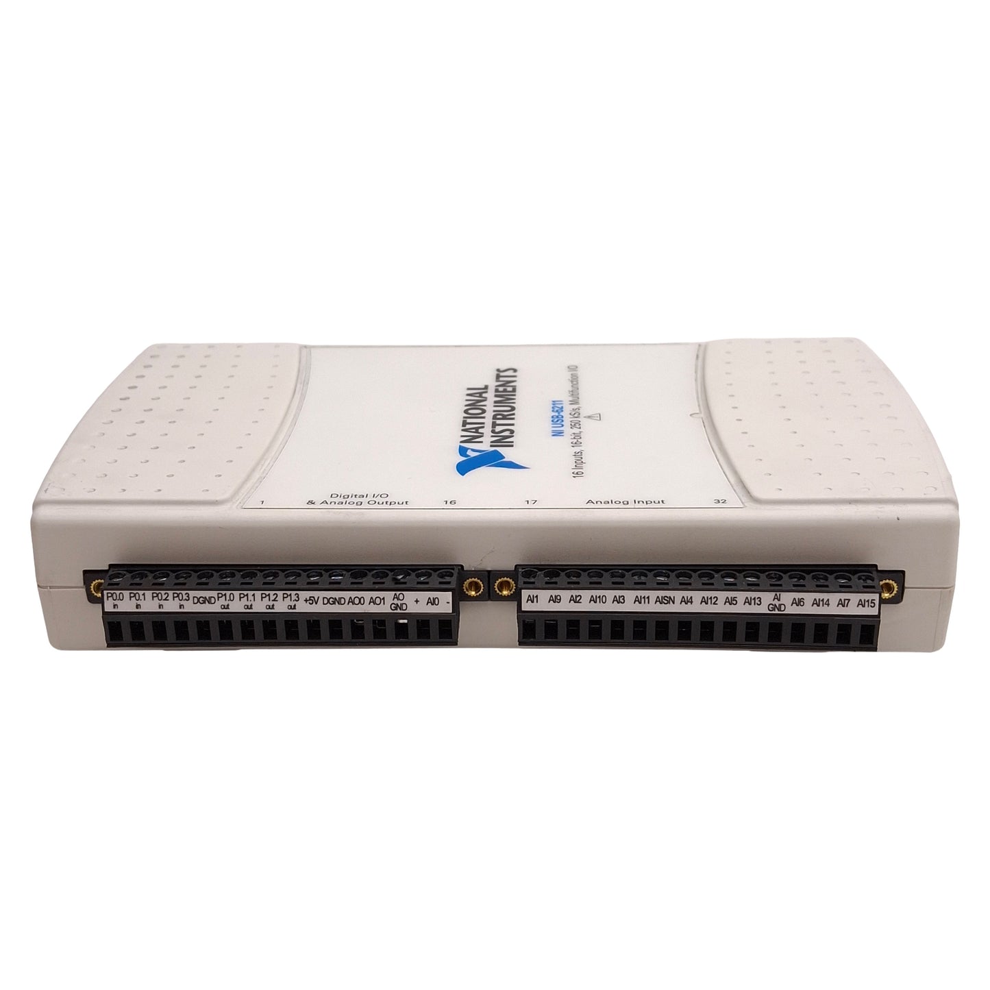 Used NI USB-6211 Multifunction I/O DAQ Device, 16-Inputs, 16-bit, 250kS/s, ±10V