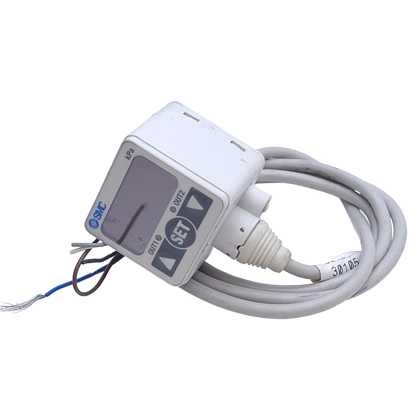 Used SMC ZSE40F-T1-62L Digital Pressure Switch PNP Output, 12-24VDC, -100 to 100kPa
