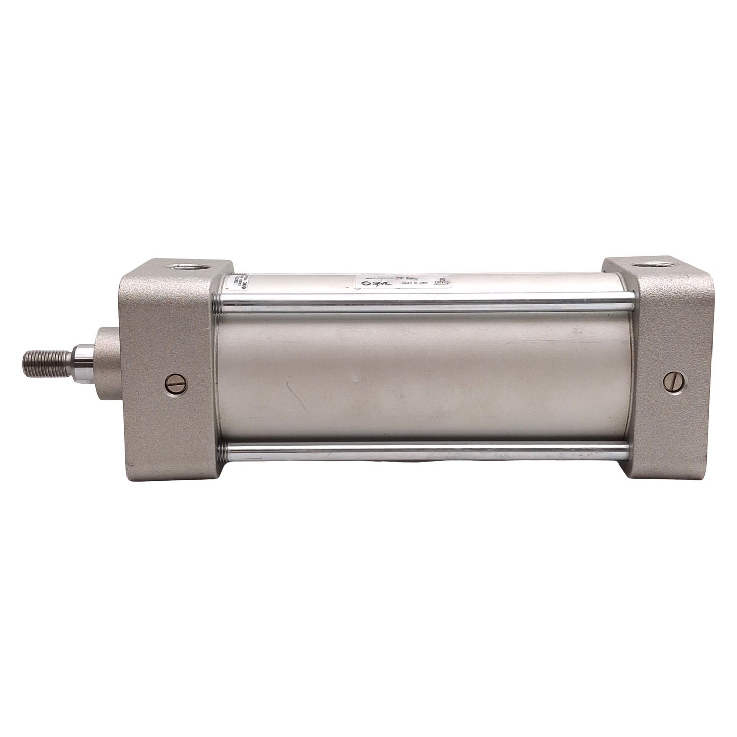 Used SMC NCA1B250-0450 Tie-Rod Cylinder ø2.5in Bore, 4.5in Stroke, 250psi, 1/4in NPTF