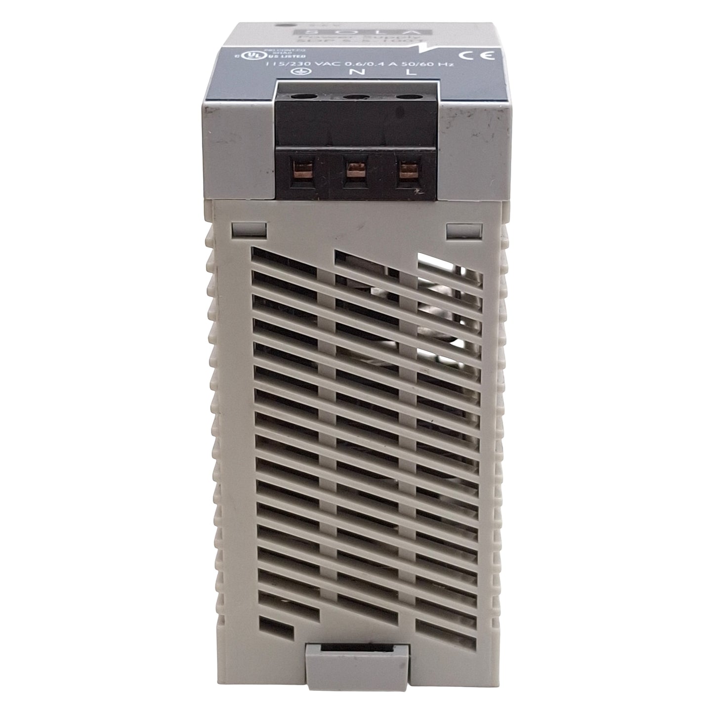 Used Sola SDP 5-5-100T Hevi-Duty PLC Power Supply, 5-6VDC 5A Output, 115/230VAC Input