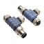 Used Lot of 2 Turck RSC 2RKC 57 Eurofast Connector Tee, 2 Female to 1 Male, M12 5-Pin