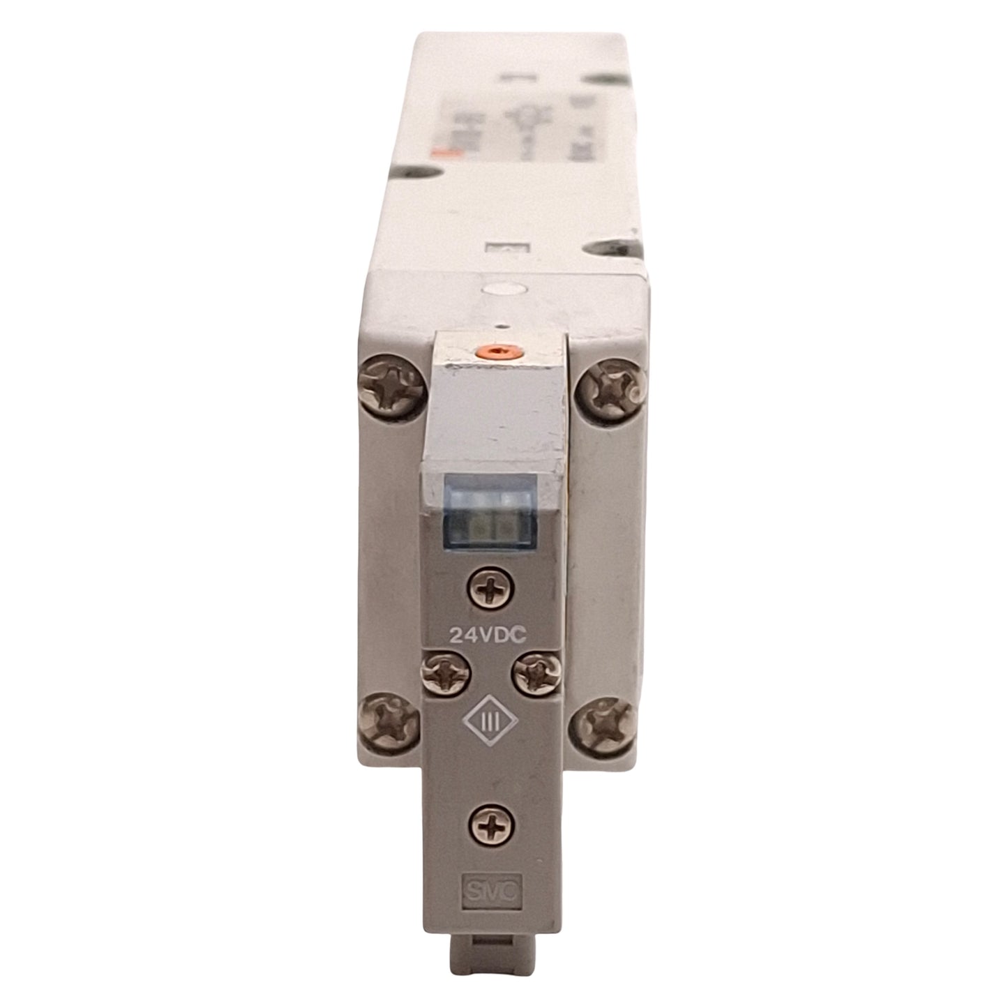 Used SMC SV4100-5FU Solenoid Valve, 2-Position Single, 0.15-0.7MPa, 24VDC Coil