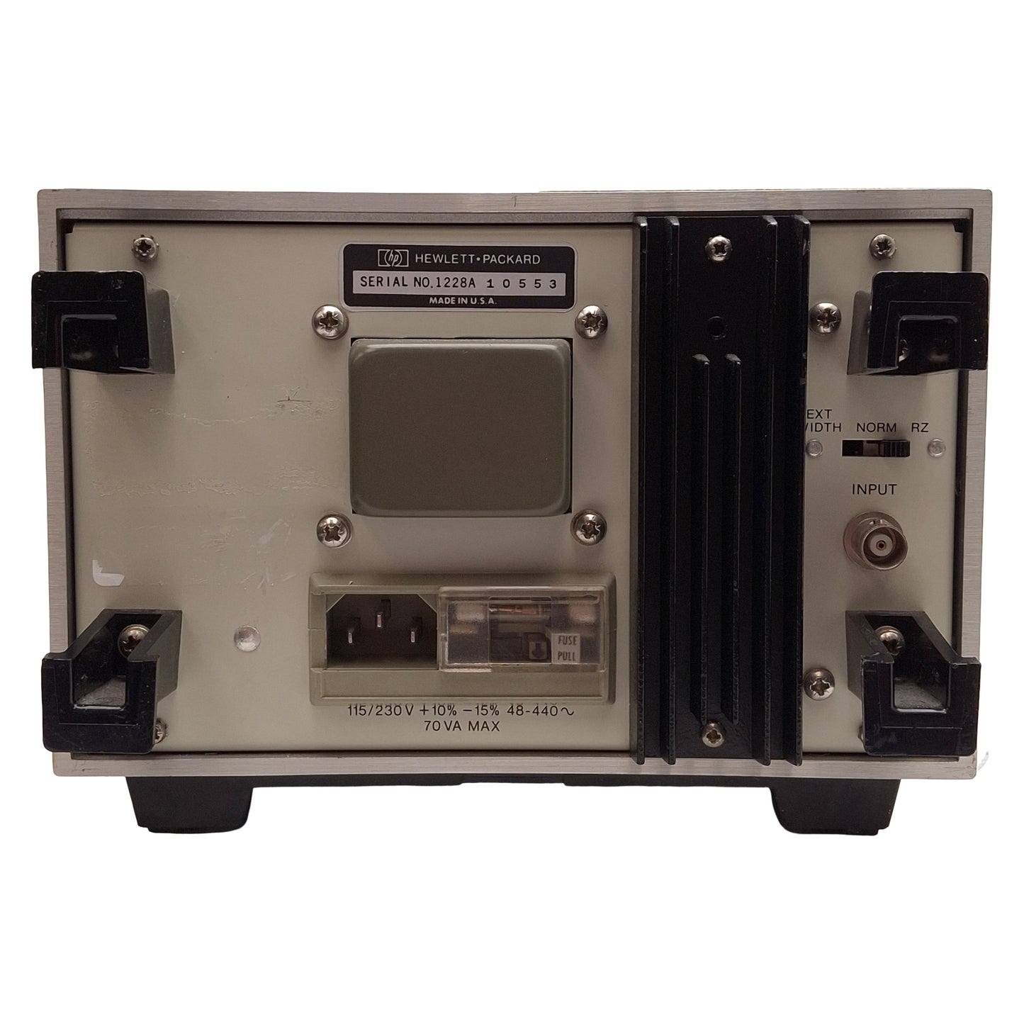 Used HP 8012A Pulse Generator, 1Hz-50MHz, 20ns-1s Period, ±2.5V Offset, 115/230VAC