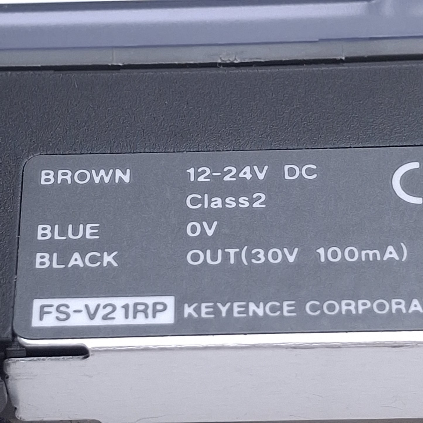 Used Keyence FS-V21RP Fiber Optic Photoelectric Sensor Amplifier 12-24VDC, PNP, Red