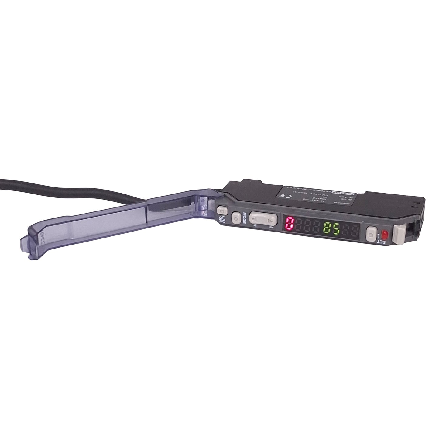 Used Keyence FS-V21RP Fiber Optic Photoelectric Sensor Amplifier 12-24VDC, PNP, Red