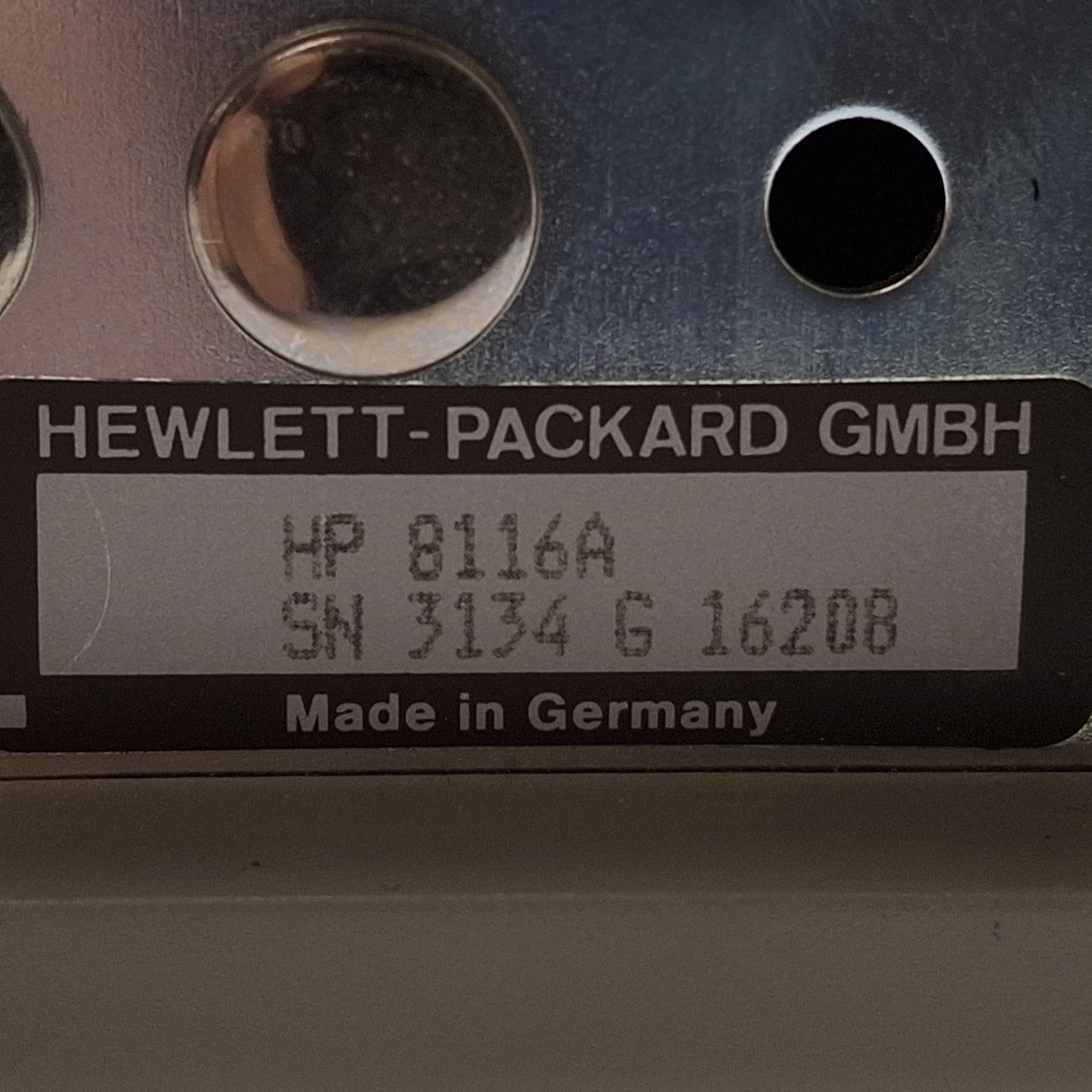 Used HP 8116A Pulse / Function Generator, 1mHz-50MHz, 10mVpp-16Vpp, 10ns-999ms