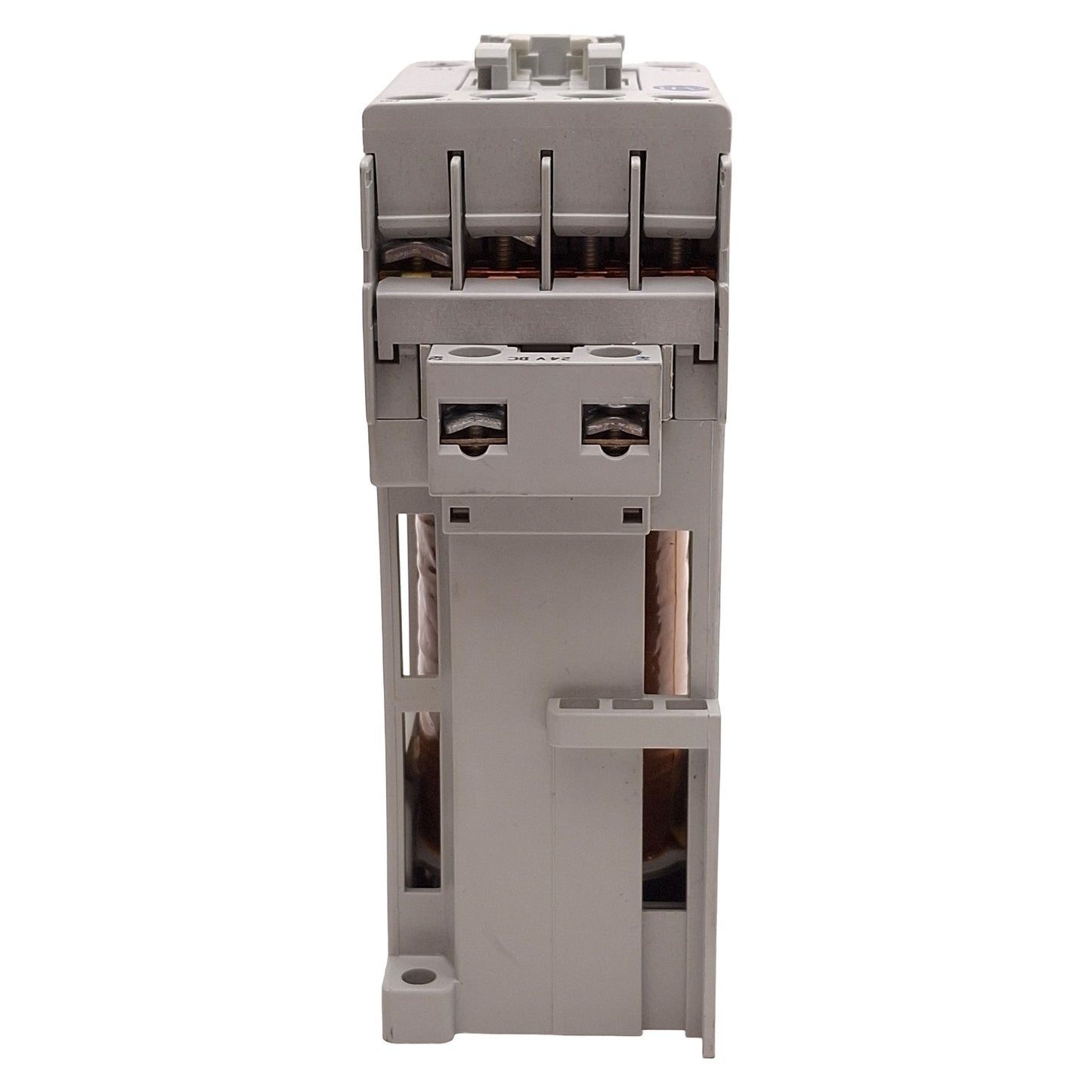 Used Allen Bradley 100-C23ZJ10 Contactor, 3NO+1NO, 23A, 15HP @ 3Ø 575VAC, 24VDC Coil
