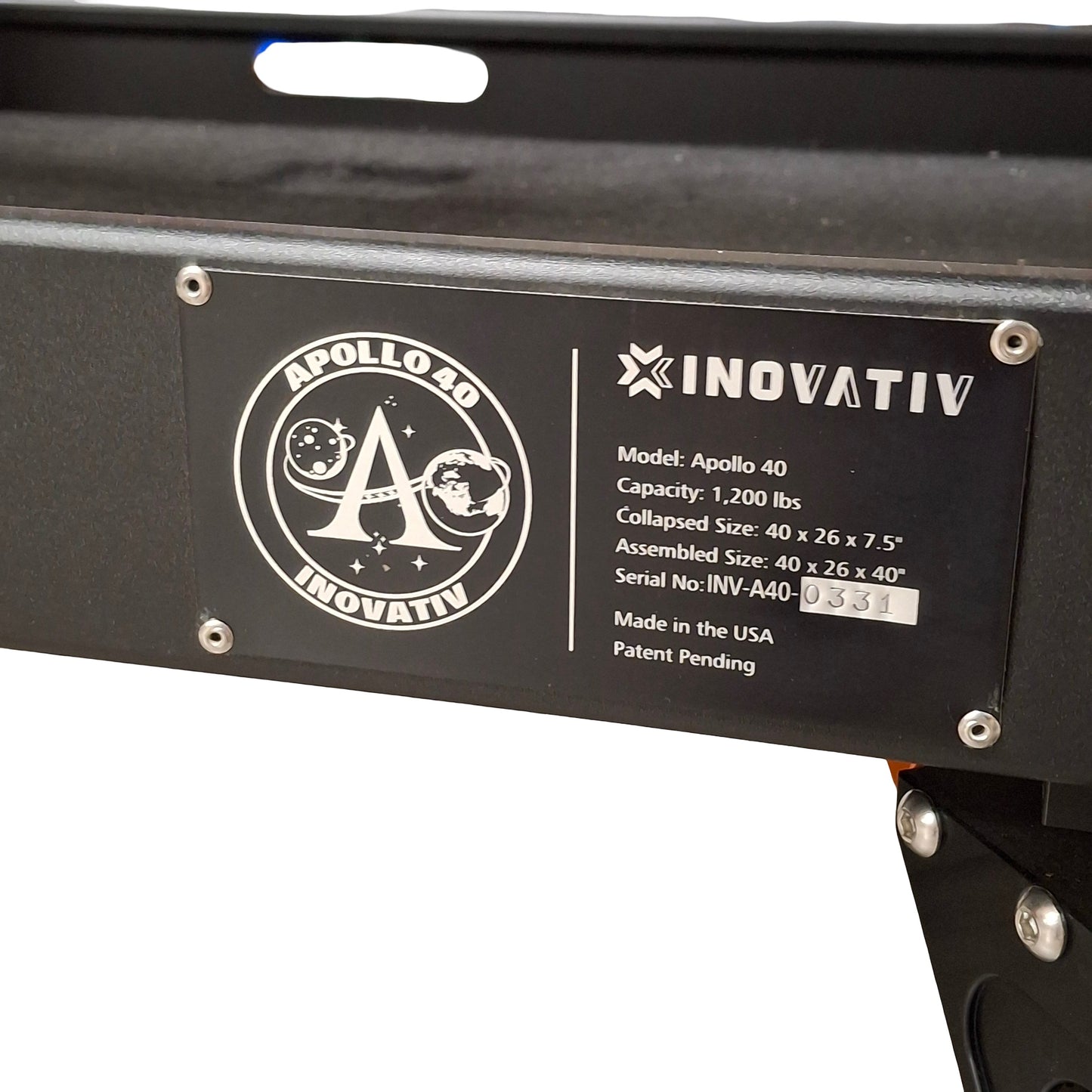 Used Inovativ Apollo 40 Evo Mobile Workstation Cart, 40in x 26in x 40in, 1200 Lbs Cap