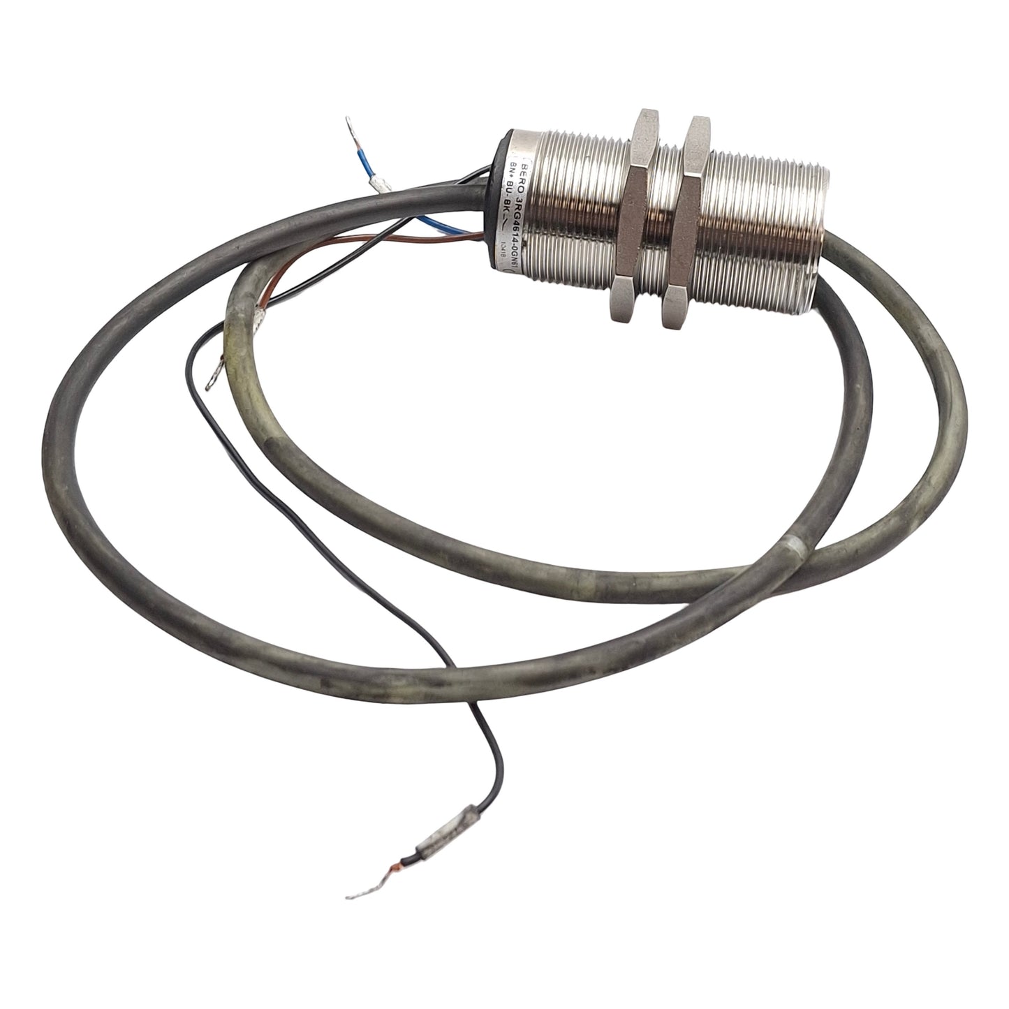 Used Keyence Bero 3RG4614-0GN61 Proximity Sensor, PNP NO, 10-30VDC, 10mm Range