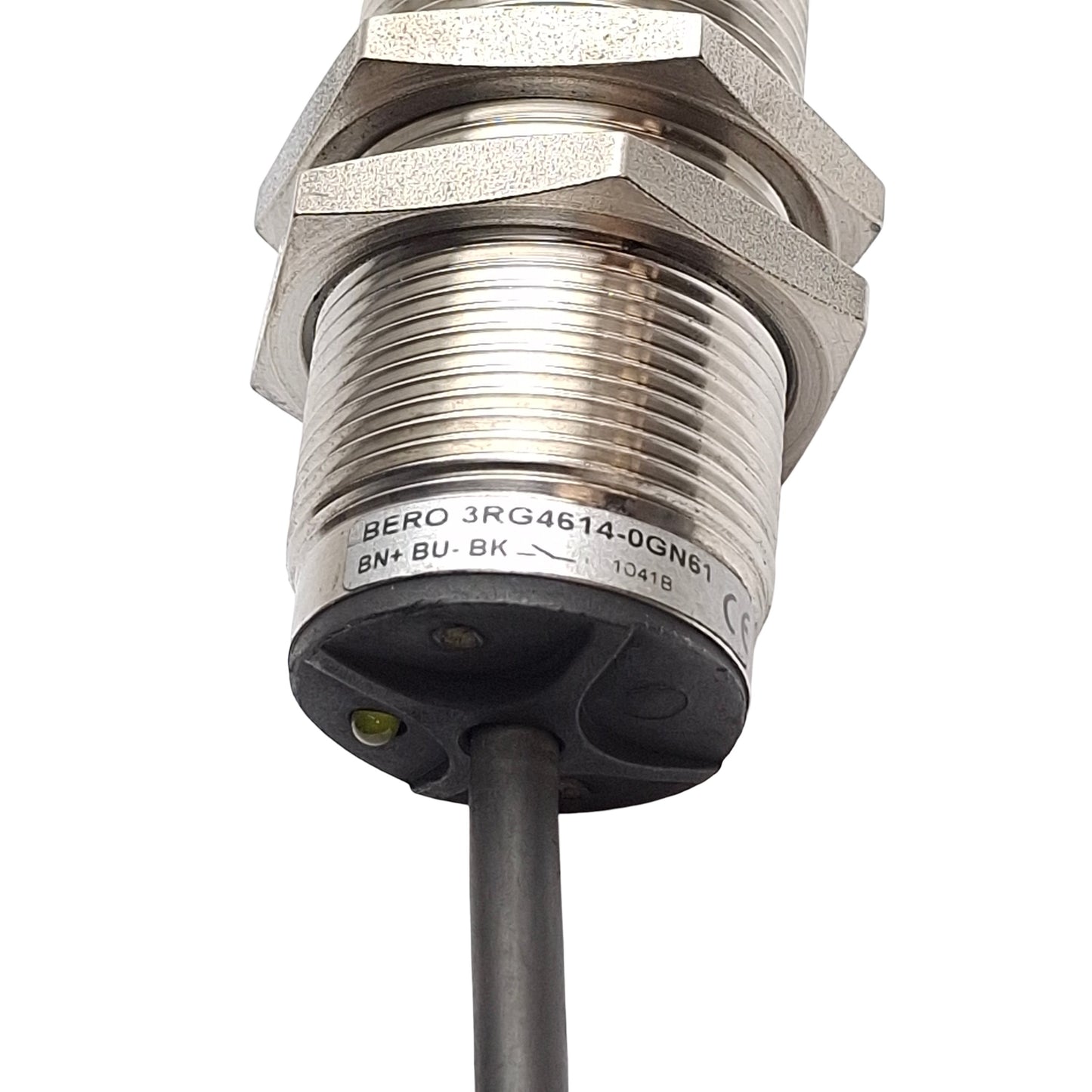 Used Keyence Bero 3RG4614-0GN61 Proximity Sensor, PNP NO, 10-30VDC, 10mm Range