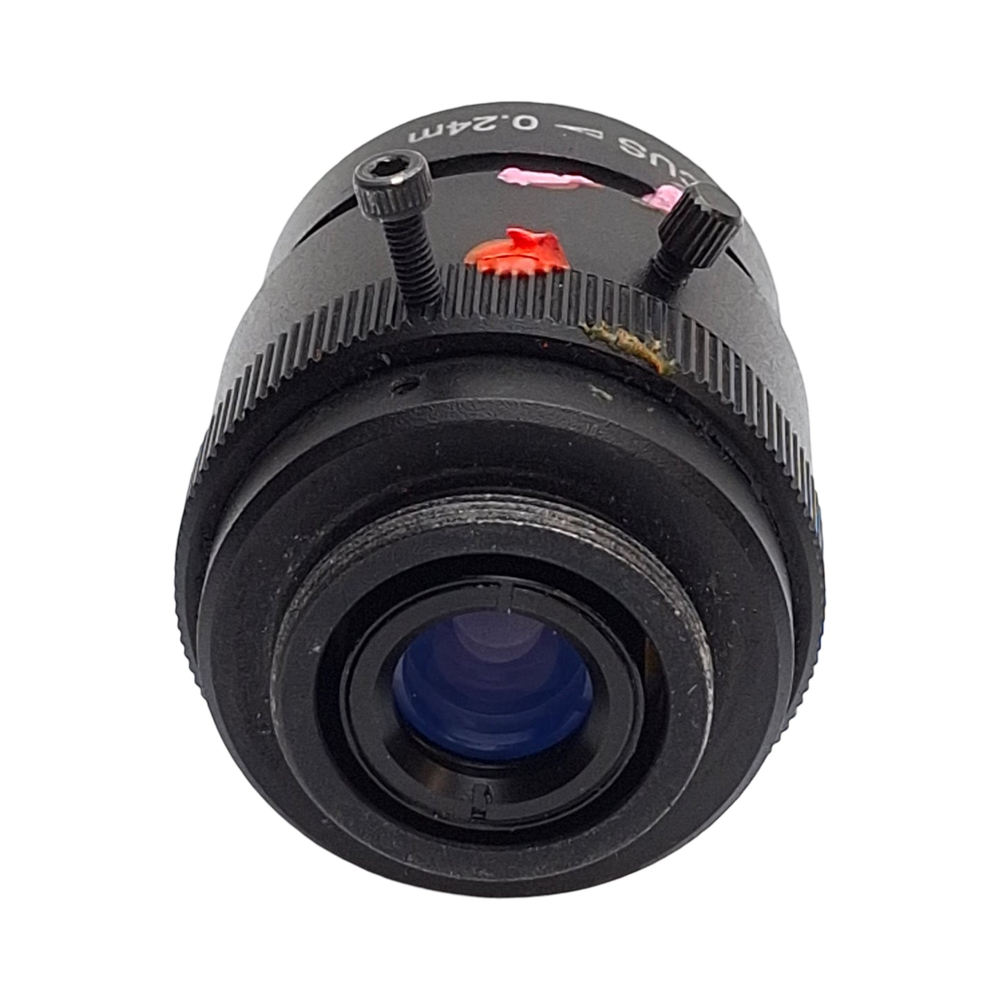 Used Edmund Optics 55-326 DG Series Fixed Focal Length Lens, 25mm FL, C-Mount, 240mm