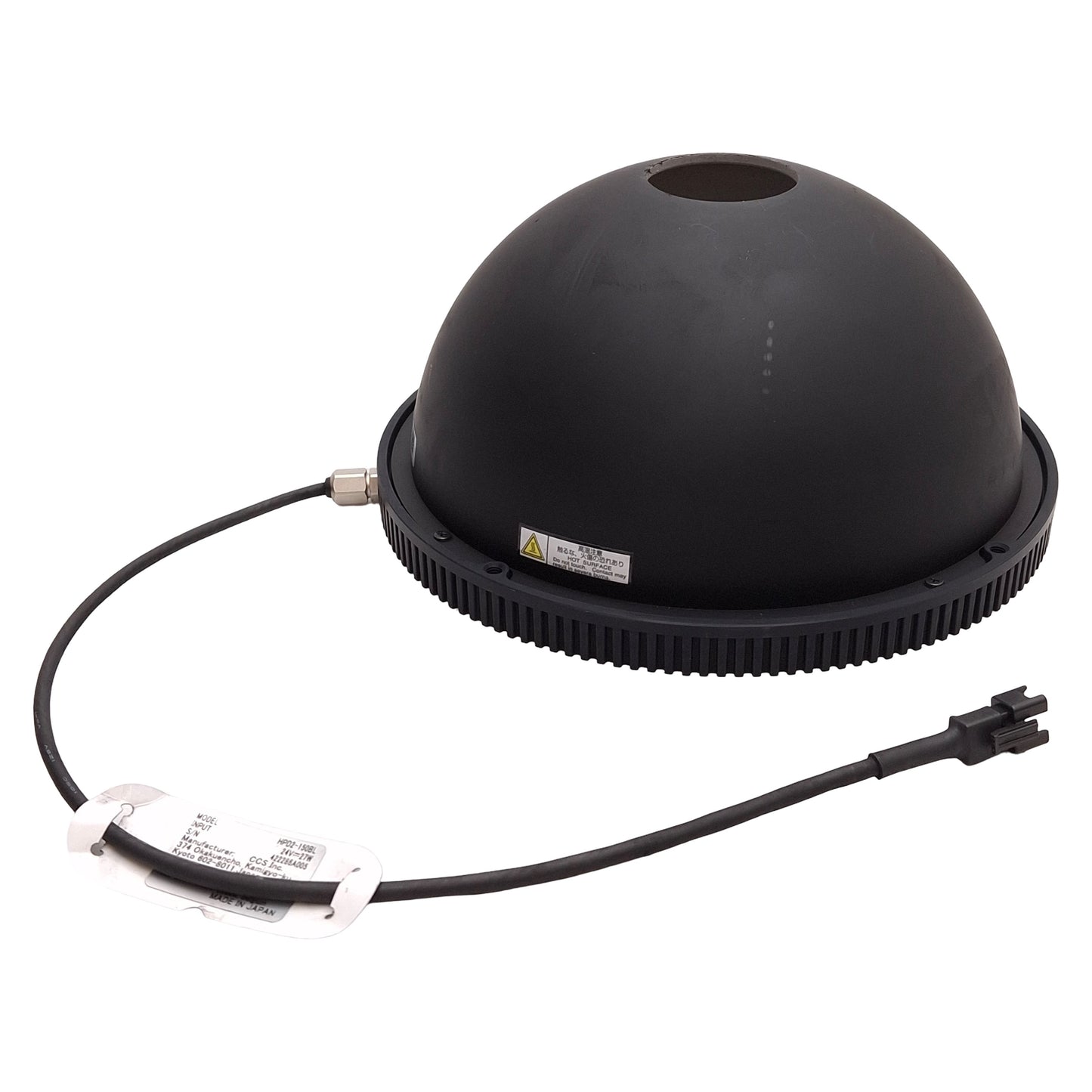 Used CCS HPD2-150BL Machine Vision LED Dome Light, Blue 470nm, 27W, ø166mm OD, 24VDC