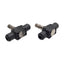 Used Lot of 2 Legris 7770 56 00 In-Line Flow Control Air Regulator Needle Valves 1/4"