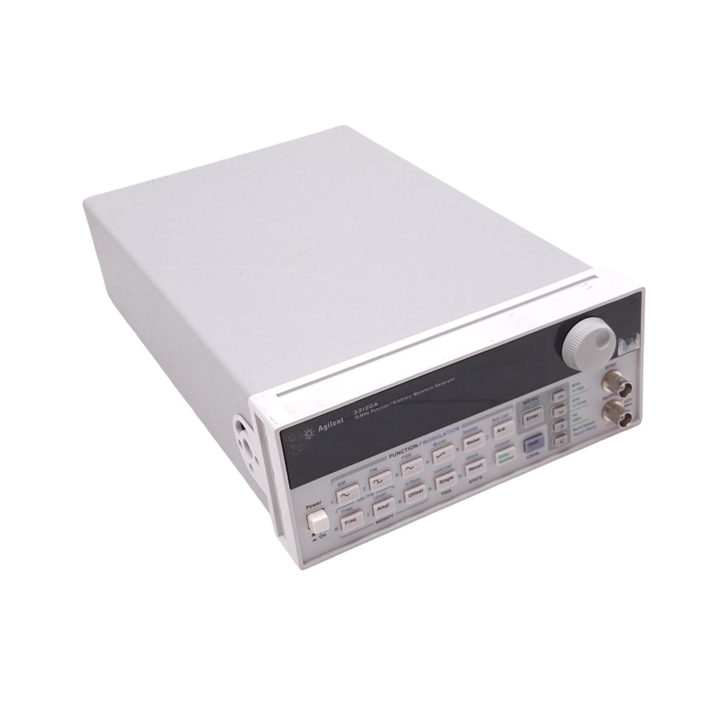 Used Agilent 33120A Function/Arbitrary Waveform Generator, 15MHz 12-bit 40MS/s 120VAC