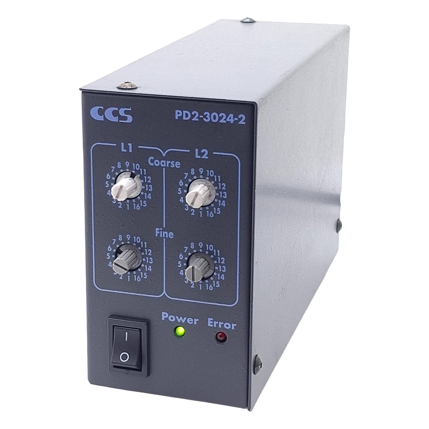Used CCS PD2-3024-2(A) LED Light Control Power Supply, 2-CH, 100-240VAC In, 24VDC Out