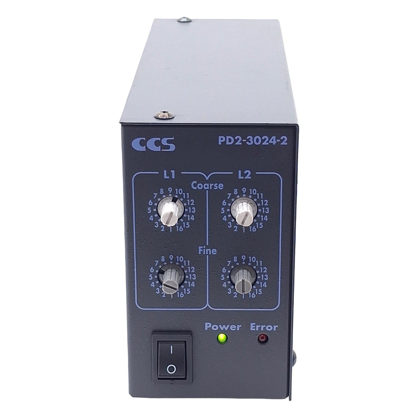 Used CCS PD2-3024-2(A) LED Light Control Power Supply, 2-CH, 100-240VAC In, 24VDC Out