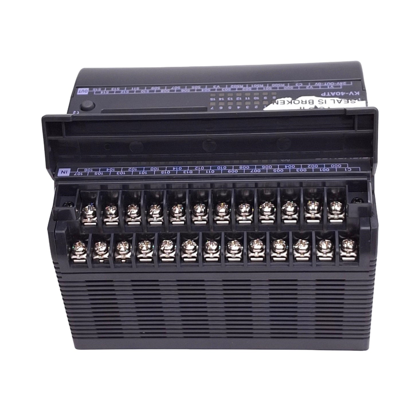 Used Keyence KV-40ATP PLC Base Unit for Visual KV, 24 In, 16 Out, 100-240VAC