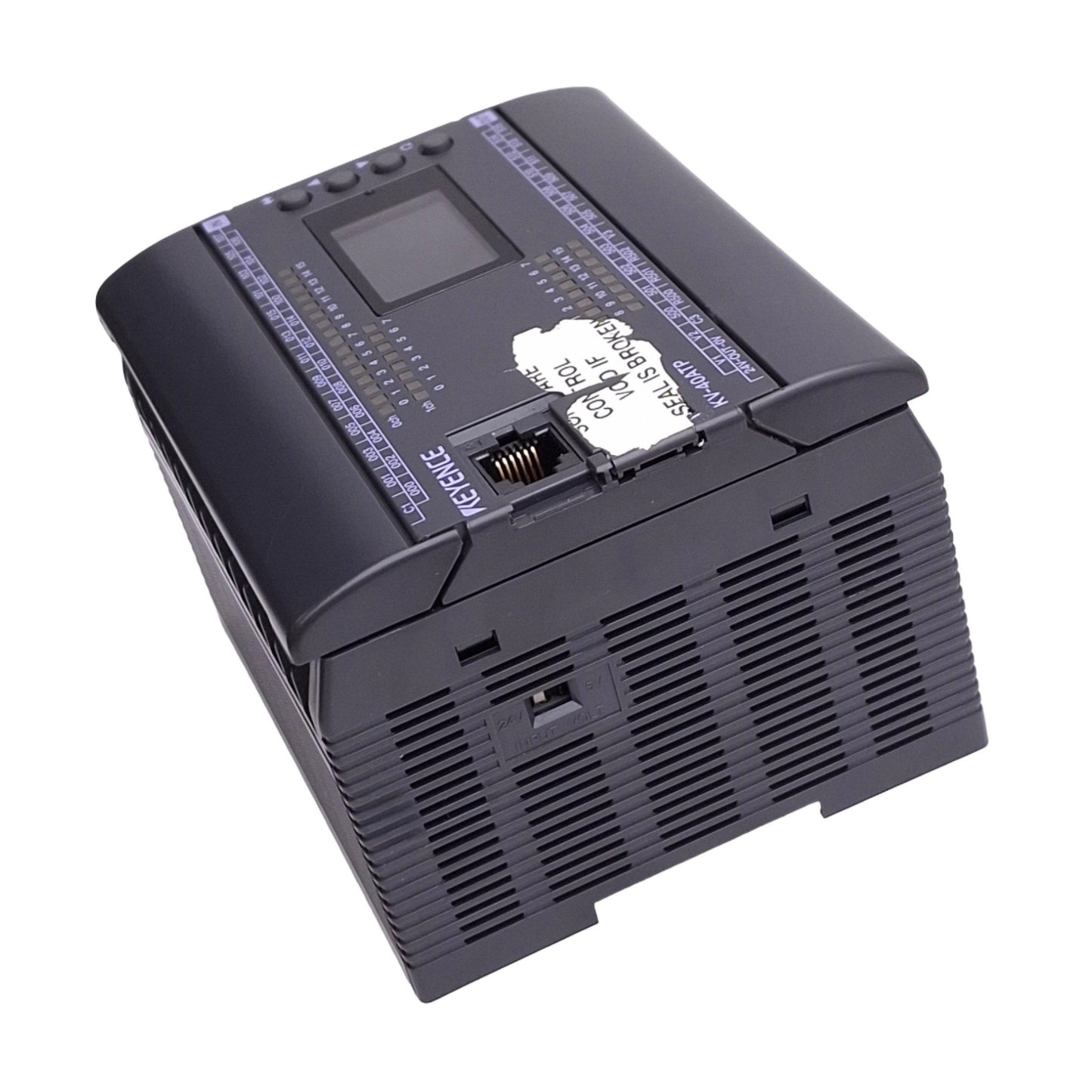 Used Keyence KV-40ATP PLC Base Unit for Visual KV, 24 In, 16 Out, 100-240VAC