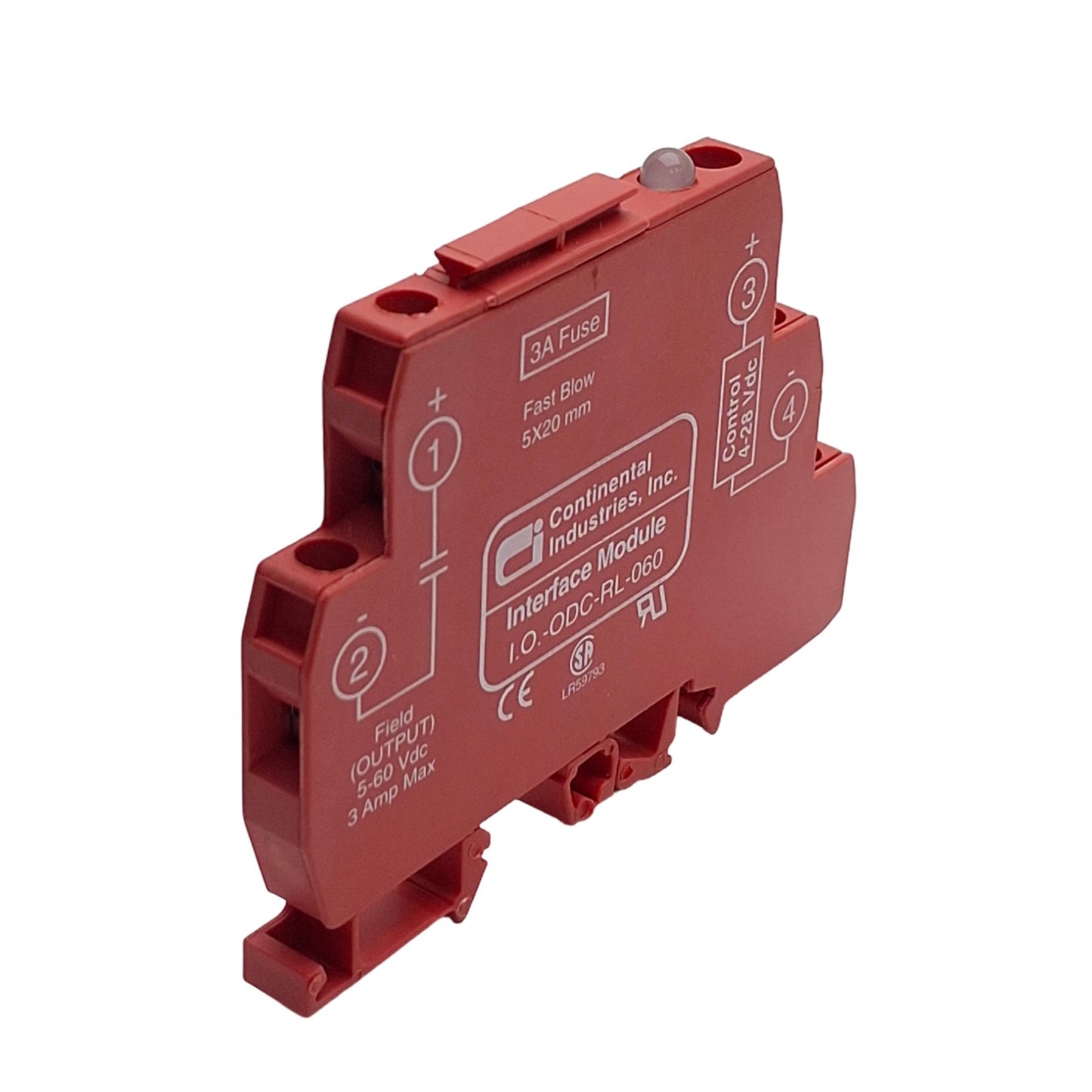Used Continental Industries I.O.-ODC-RL-060 Interface Module, 5-60VDC 3A Output