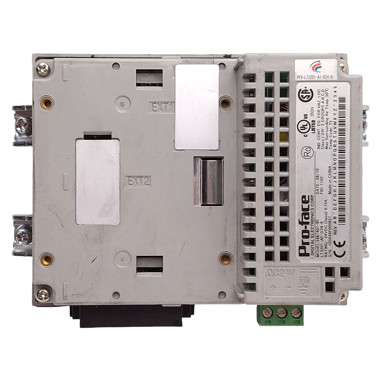 Used Pro-Face LT3201-A1-D24-K Touchscreen HMI, 3.8in 320x240 LCD Display, 24VDC