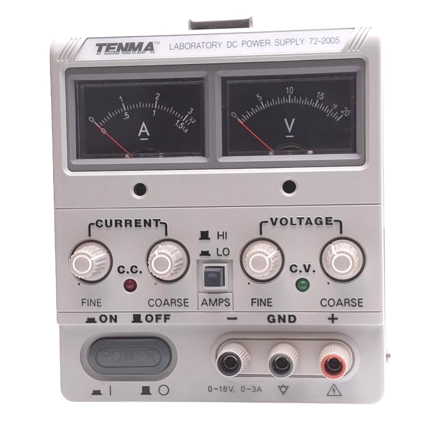Used Tenma 72-2005 Laboratory DC Power Supply, 0-30V 0-3A 120W Out, 100-240VAC In