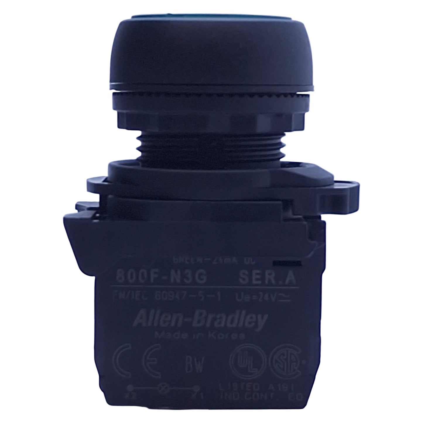 Used Allen Bradley 800FP-LF3 Green Illuminated Momentary Push Button ø22mm, 1NO