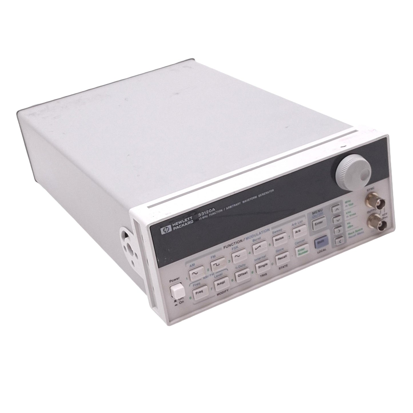 Used HP 33120A Opt.001 Function/Arbitrary Waveform Generator, 15MHz 40MS/s, 120VAC