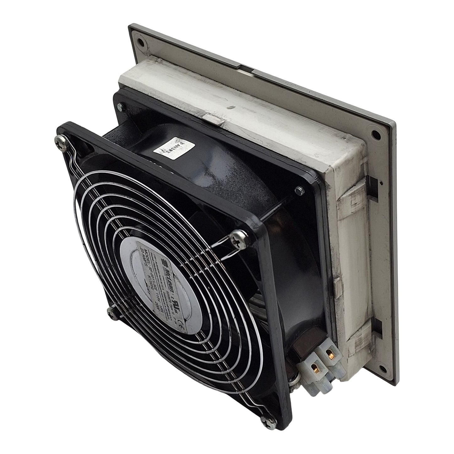 Used McLean SF-0516-002 Enclosure Filter & Fan 148x148x70mm 1 Phase, 115V *No Filter*