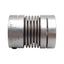 Used Gerwah DKN 20/32-8-3/8 Metal Bellows Coupling, 25mm OD, 8mm & 3/8" Bores, 32mm L