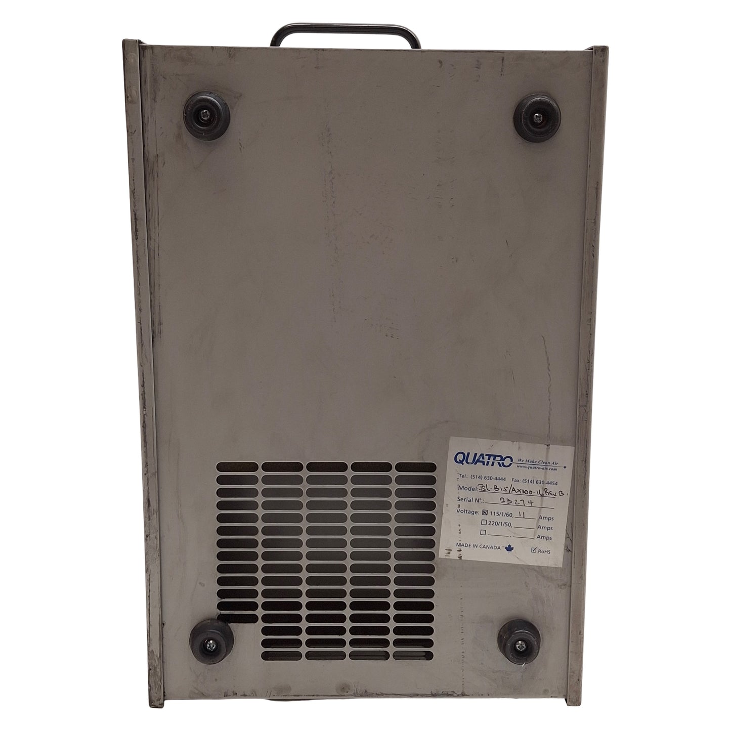 Used Quatro Air JetStream TallBoy Clean Air Series Dust Collector, 90in WC *Scuffed*
