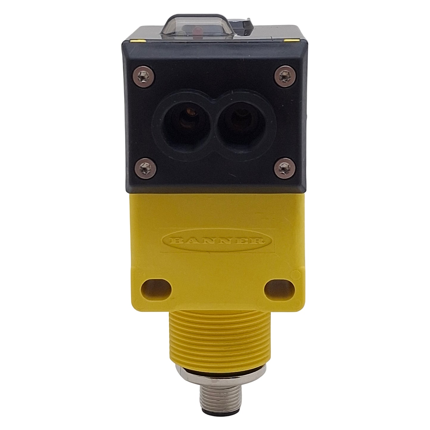 New Banner Q45BB6FQ5 Rugged Glass Fiber Optic Amplifier NPN/PNP, 10-30VDC, 4-Pin M12
