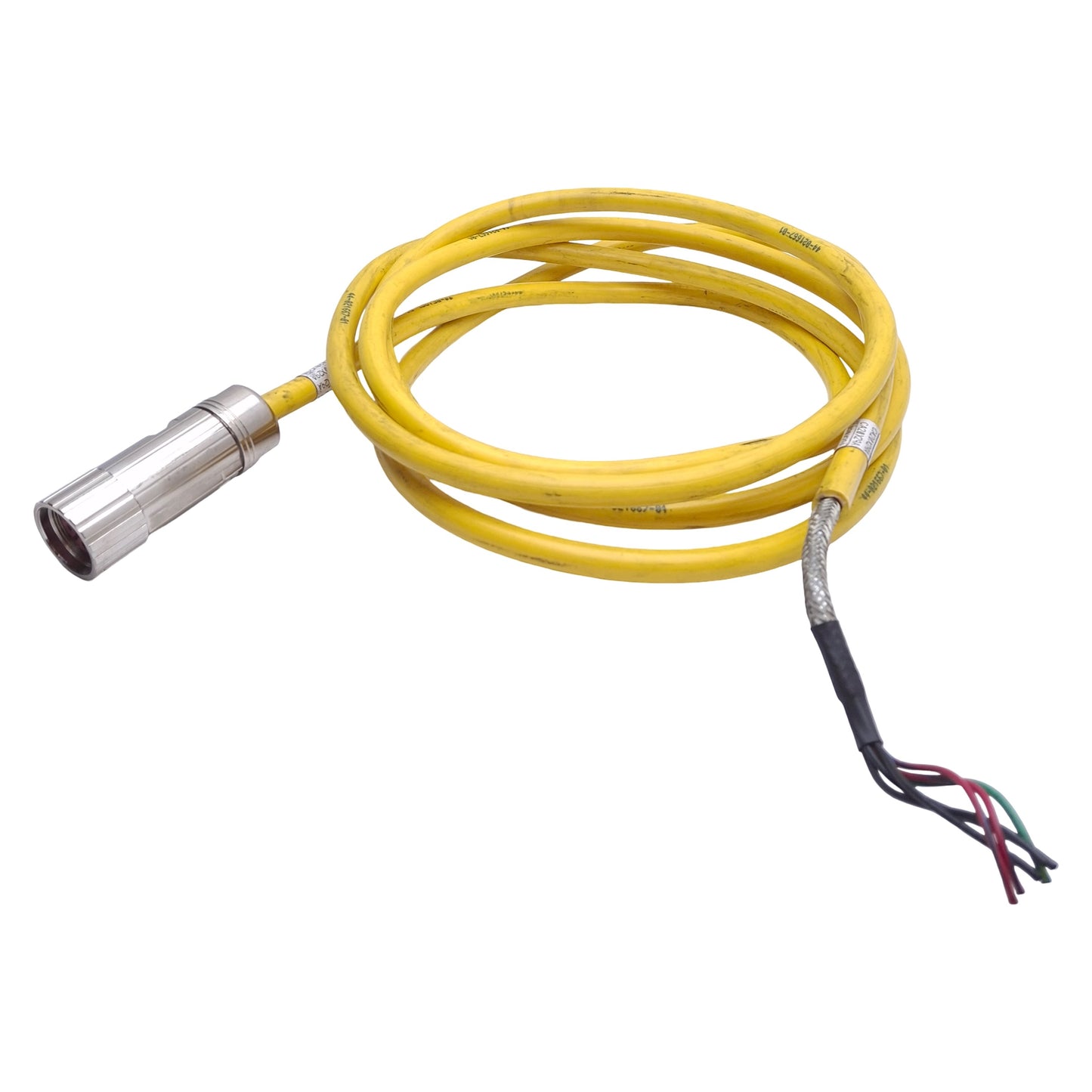 Used Parker 71-021626-25 Rev F Servo Power Cable 6-Pin Round to Flying Leads 9ft Long