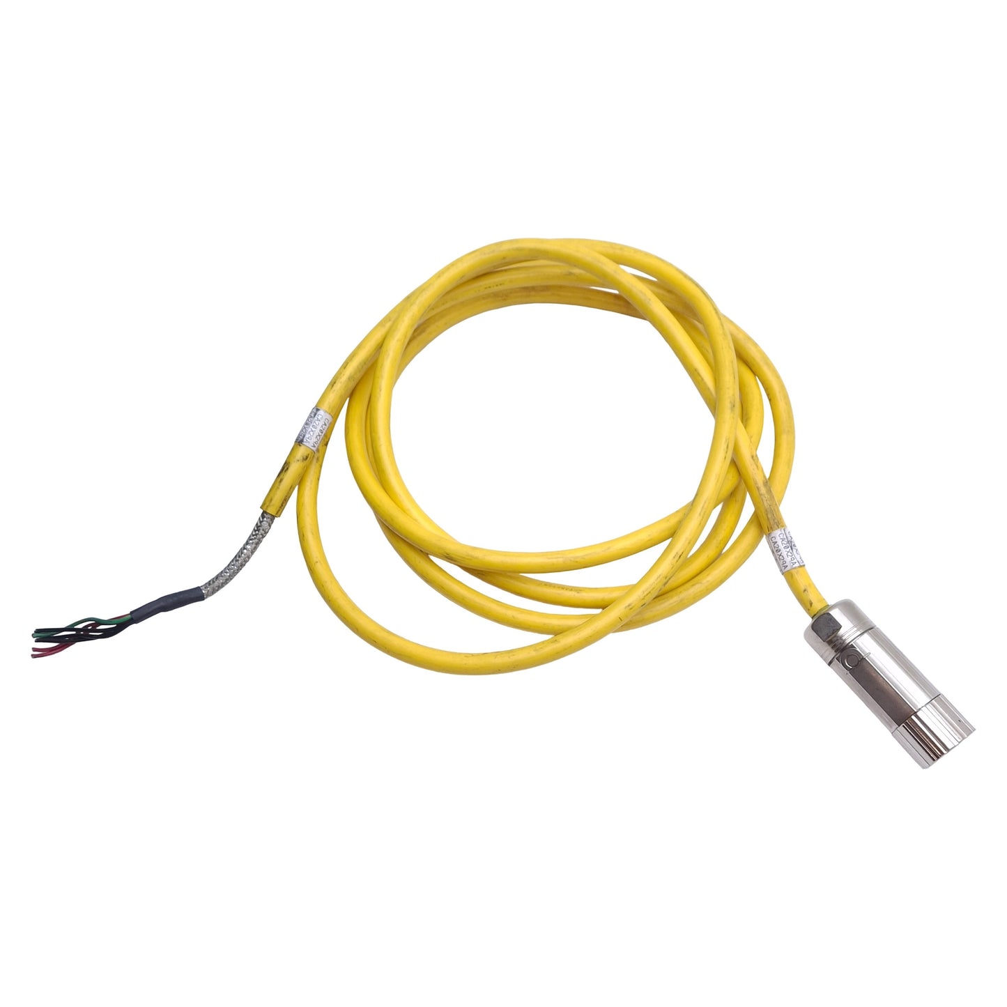 Used Parker 71-021626-25 Rev F Servo Power Cable 6-Pin Round to Flying Leads 9ft Long