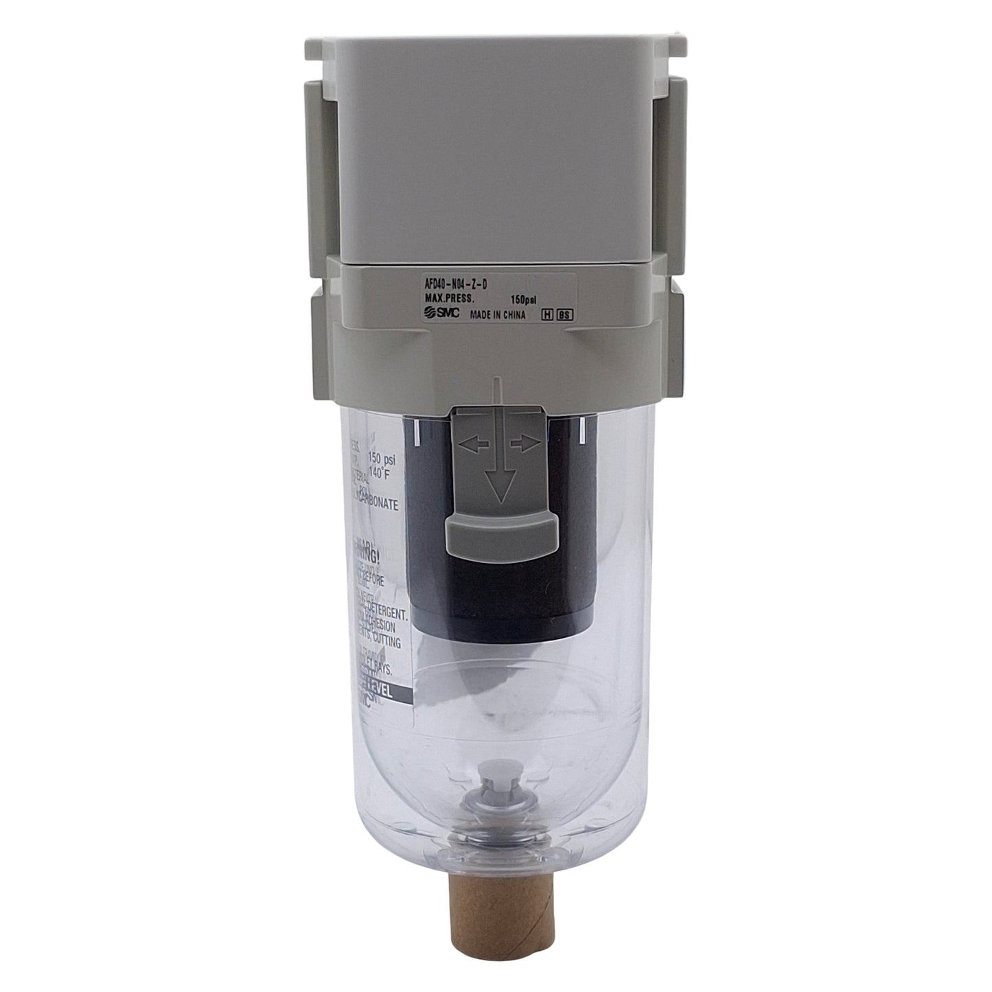 New SMC AFD40-N04-Z-D Micro Mist Separator, 1/2in NPT, 150psi, 0.01µm Filtration