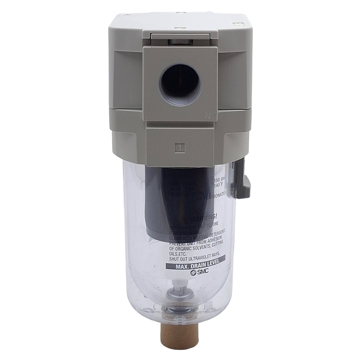 New SMC AFD40-N04-Z-D Micro Mist Separator, 1/2in NPT, 150psi, 0.01µm Filtration