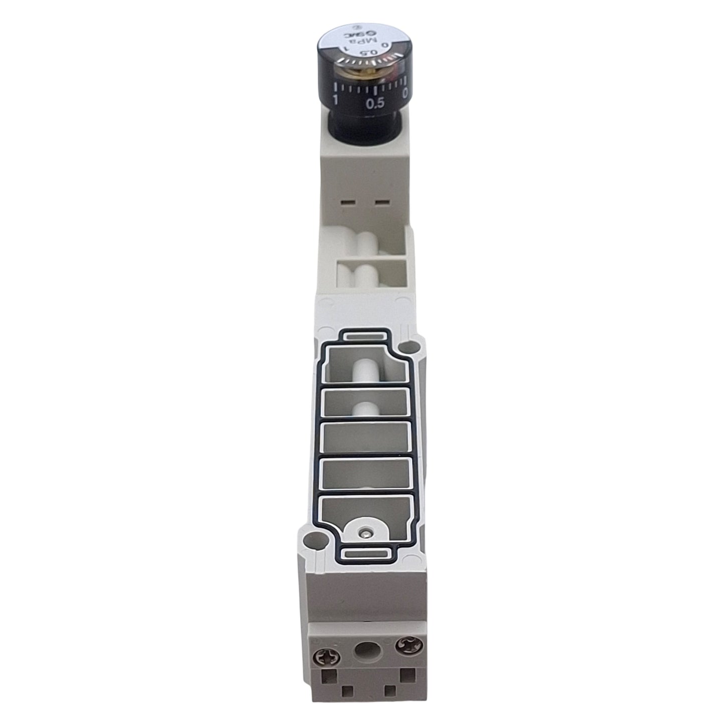 New SMC SY50M-N0-P Solenoid Valve Regulator Module, Set 14-100psi, W/ 0-1.0MPa Gauge