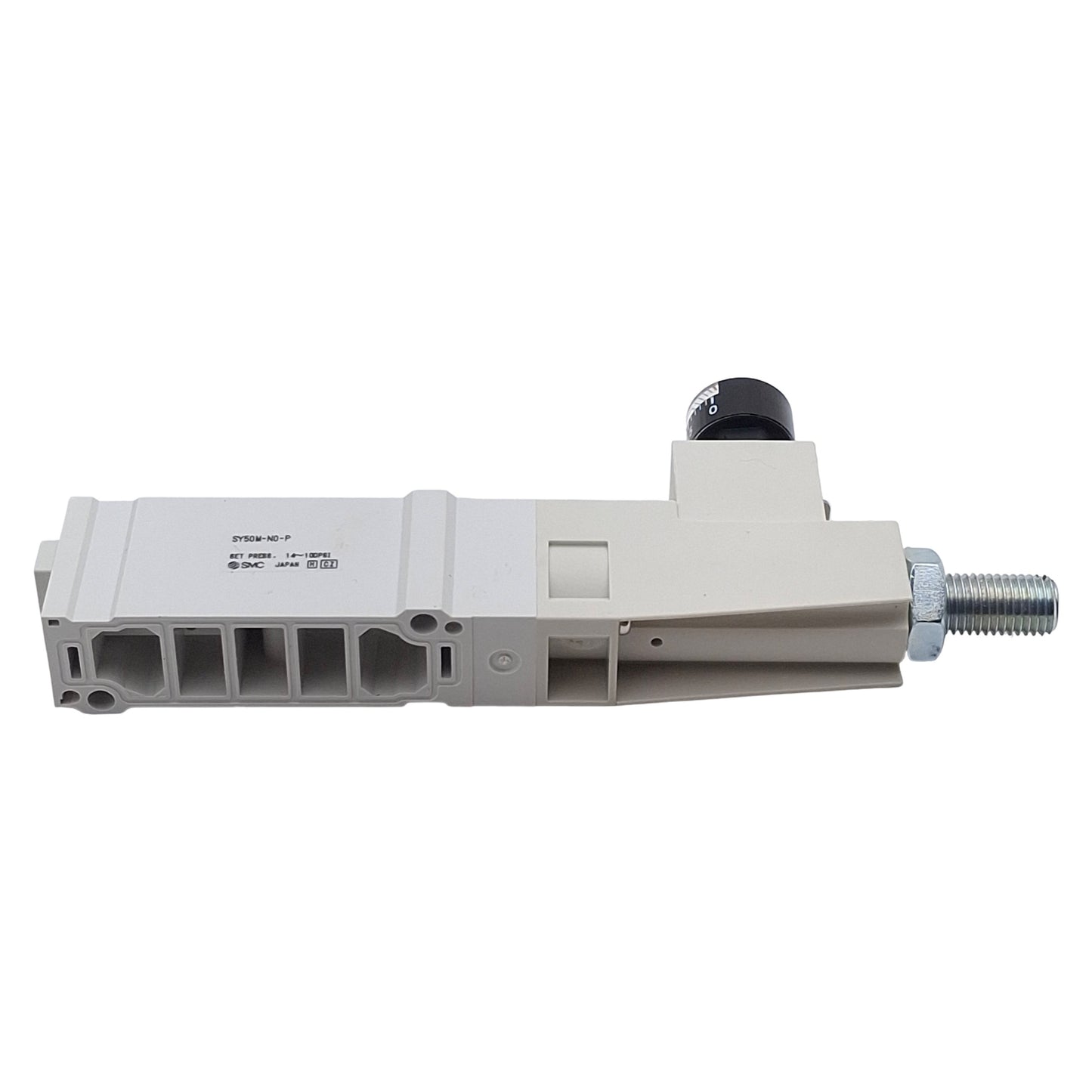 New SMC SY50M-N0-P Solenoid Valve Regulator Module, Set 14-100psi, W/ 0-1.0MPa Gauge