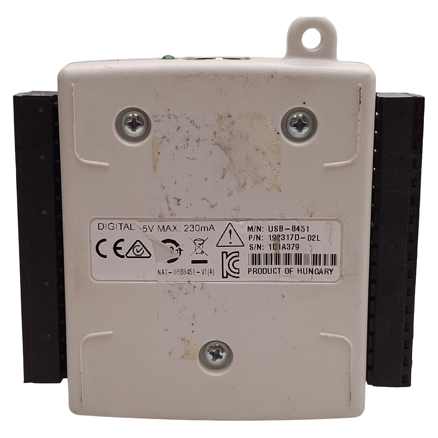 Used NI USB-8451 192317D-02L I²C/SPI Interface Device, 5VDC, USB-B, 16-Pos Terminals