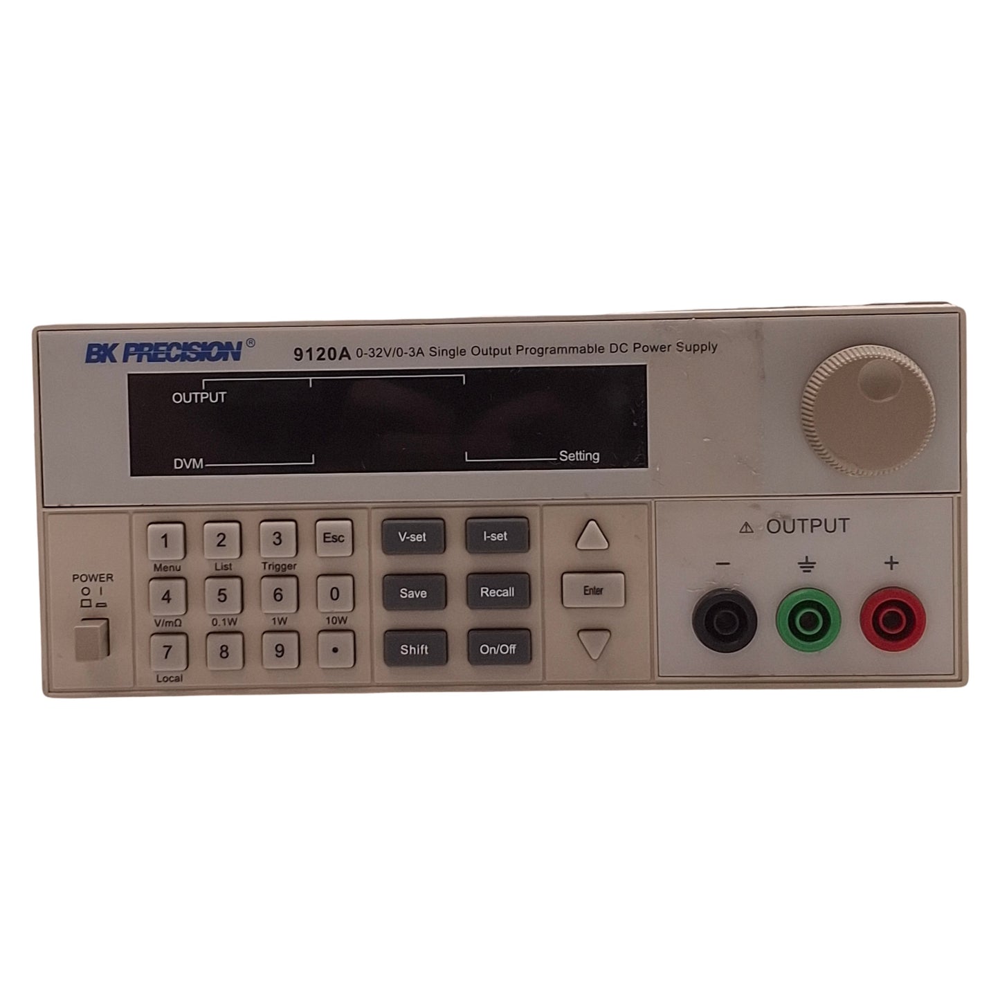 Used BK Precision 9120A Programmable DC Power Supply 0-32VDC 0-3A Out, 115/220VAC In
