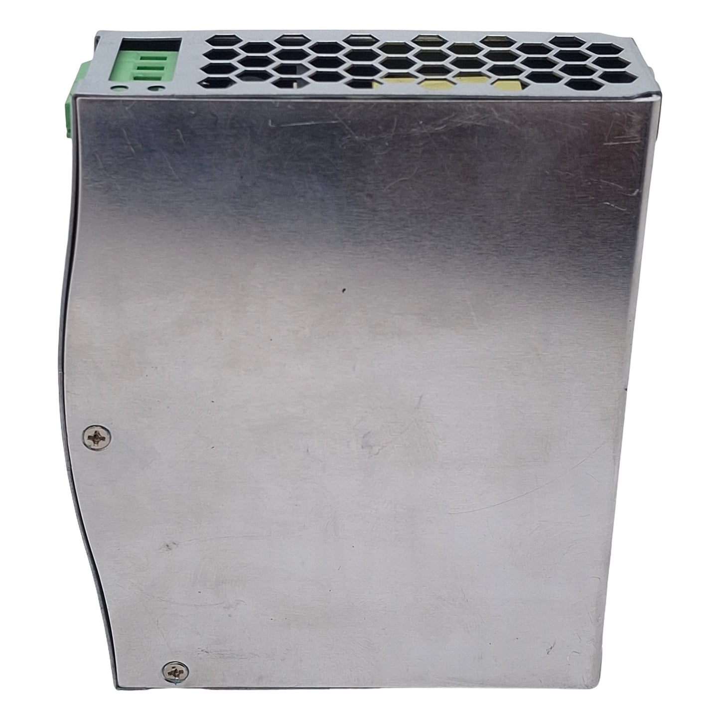 Used Mean Well SDR-75-24 Power Supply, 100-240VAC In, 3.2A 24VDC Out, Screw Mount